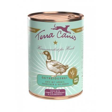 TERRA CANIS Grain Free Anatra con zucca, fragola e sambuco 400 gr. -