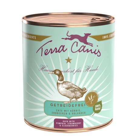 TERRA CANIS Grain Free Anatra con zucca, fragola e sambuco 800 gr. - 