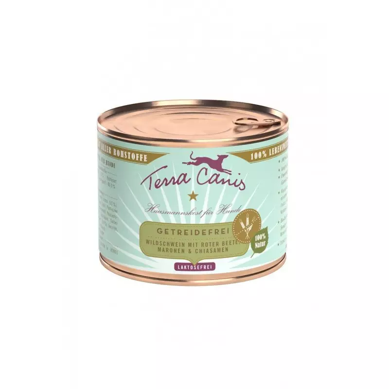 TERRA CANIS Grain Free Wild boar with beetroot, sweet chestnut and chia seeds 200 gr.
