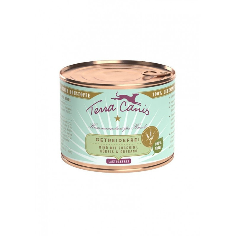 TERRA CANIS Grain Free Manzo con zucchine, zucca e origano 200 gr.