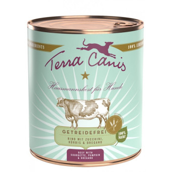 TERRA CANIS Grain Free Beef with zucchini, pumpkin and oregano 800 gr.