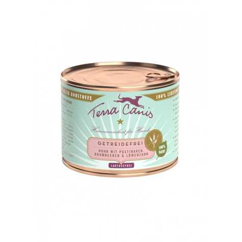 TERRA CANIS Grain Free Poulet avec panais, dente di leone et camomilla 200 g.