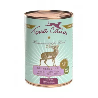 TERRA CANIS Getreidefreies Wild mit Kartoffeln, Apfel und Preiselbeeren 400 gr.