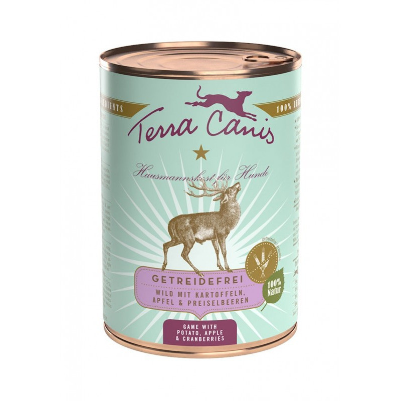 TERRA CANIS Grain Free Game with potatoes, apple and cranberries 400 gr.