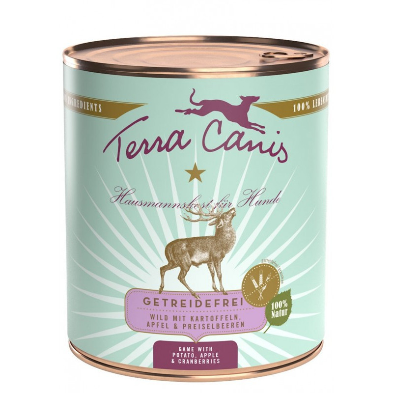 TERRA CANIS Grain Free Game with potatoes, apple and cranberries 800 gr.