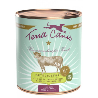 TERRA CANIS Grain Free Veal with parsley root, mango and currant 800 gr.