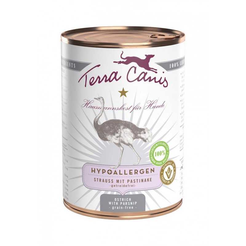 TERRA CANIS Hypoallergenico Struzzo avec panais 400 g. TERRA CANIS Hypoallergenico Struzzo avec panais 400 g.