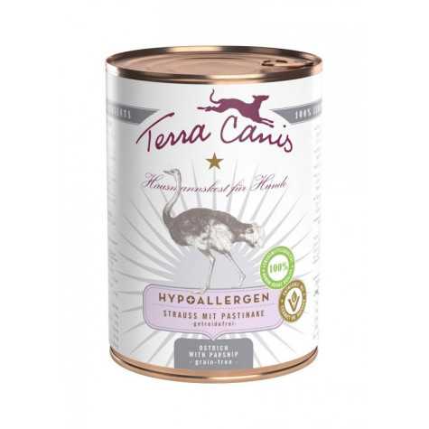 TERRA CANIS Hypoallergenico Struzzo avec panais 400 g.
