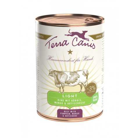 TERRA CANIS Light Bœuf avec citrouille, mango et carciofo 400 g.