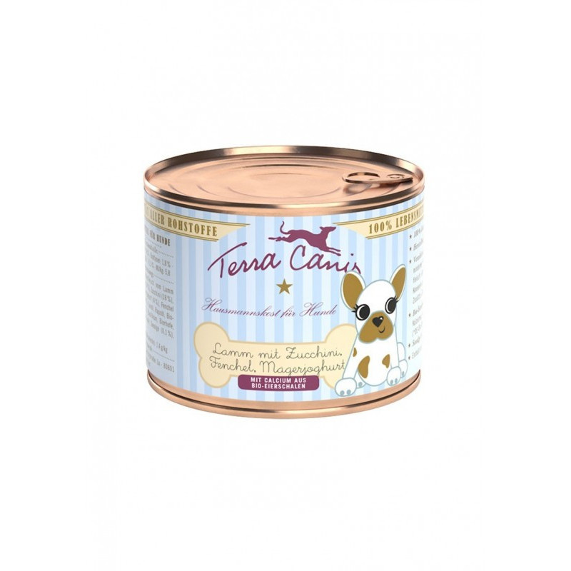 TERRA CANIS Puppy Agnello con zucchine, finocchio e yogurt magro 200 gr.