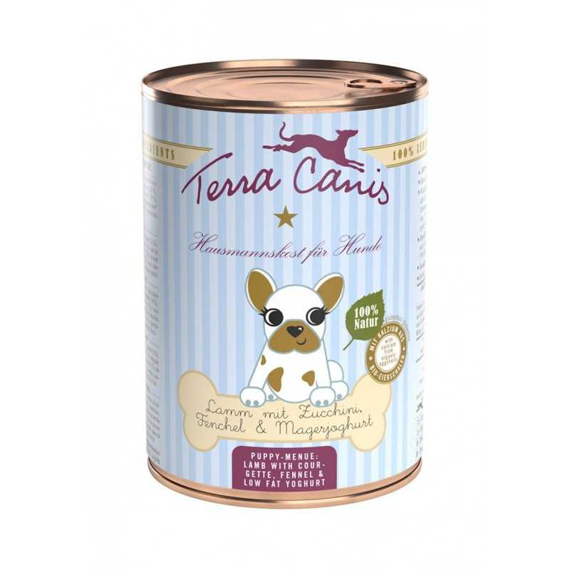 TERRA CANIS Puppy Agneau avec courgettes, finocchio et yogurt magro 400 g.