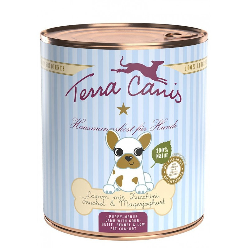 TERRA CANIS Puppy Agnello con zucchine, finocchio e yogurt magro 800 gr.