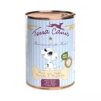 TERRA CANIS Puppy Beef mit Apfel, Karotten und Hundsrose 400 gr.