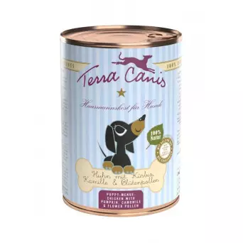 TERRA CANIS Puppy Pollo con zucca, camomilla e polline di fiori 400 gr. - 
