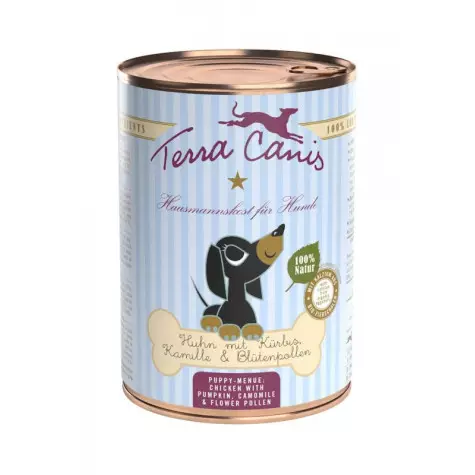TERRA CANIS Puppy Chicken with pumpkin, chamomile and flower pollen 400 gr.