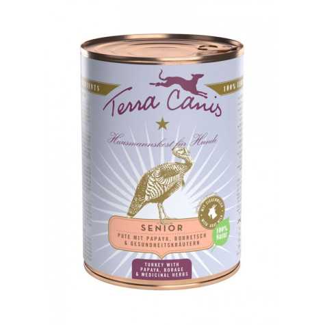TERRA CANIS Senior Tacchino con papaya, borragine e erbe officinali 400 gr. -
