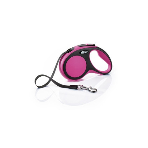 FLEXI New Comfort Pink Leash mit 5m Gurtband. Größe S
