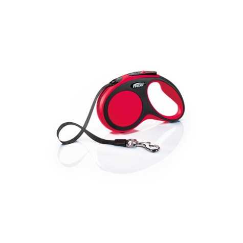 FLEXI Guinzaglio New Comfort Rosso con Fettuccia da 3 mt. Taglia XS - 