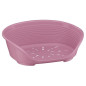 FERPLAST Plastic Dog Bed Siesta Deluxe Pink L 61.5 x W 45 x H 21.5 cm
