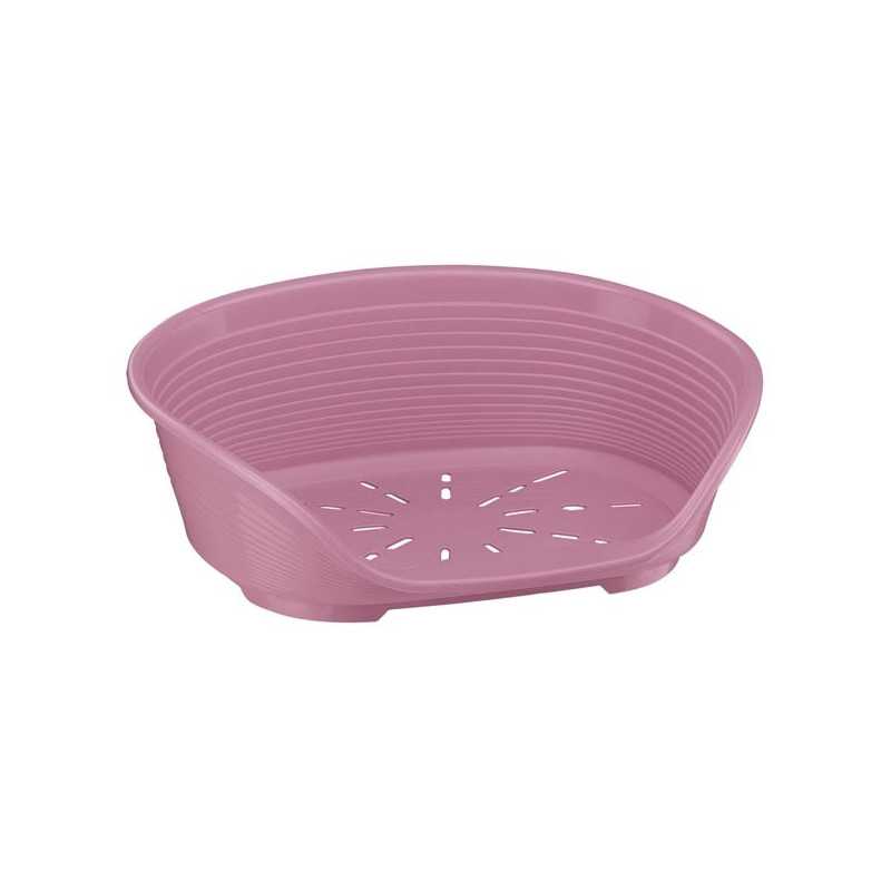 FERPLAST Corbeille en plastique Siesta Deluxe Rosa L 49 x W 36 x H 17,5 cm FERPLAST Corbeille en plastique Siesta Deluxe Rosa L 49 x W 36 x H 17,5 cm