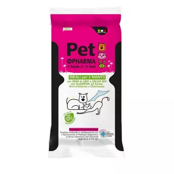 ALSIPHARMA Pet in Pharma Panni Umidificati per Manto - 