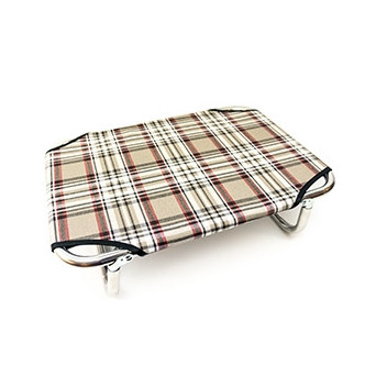 FOSCHI SRL Fixed Camp Bed in Aluminum with Scottish Fabric 35x50 cm.