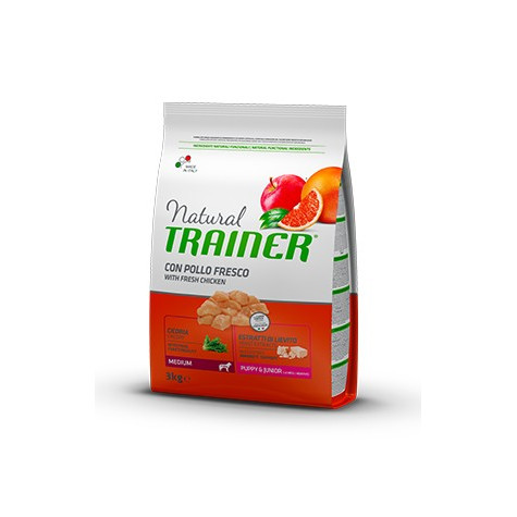 Trainer Natural Puppy et Junior Medium avec poulet Fresco 3 kg