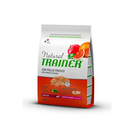 Trainer Natural Puppy & Junior Medium con Pollo Fresco 3 Kg. - 