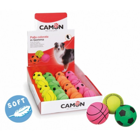 CAMON Sports Balls in Soft Rubber 6.3 cm.