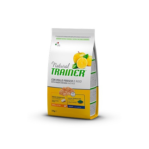 Trainer Natural Adult Mini con Pollo Fresco e Riso da 2 kg. - 