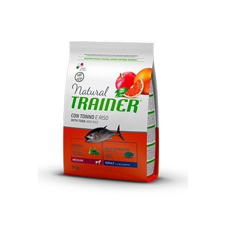 TRAINER Natural Adult Medium con Tonno e Riso da 12 kg. - 