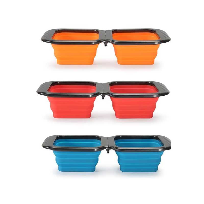 CAMON - Gamelle Doppia Pieghevole in Silicone