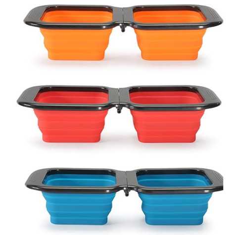 CAMON - Gamelle Doppia Pieghevole in Silicone