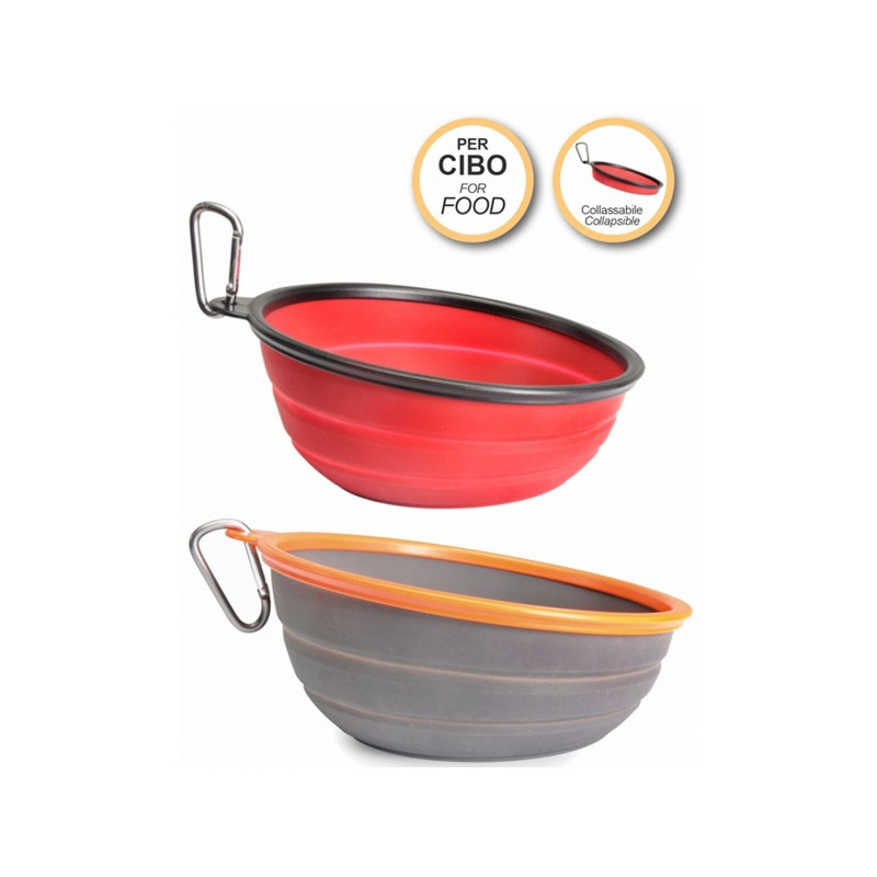 CAMON - Collapsible Inclined Silicone Bowl for Food ø 16.5 cm x 470 ml - C037 / 5