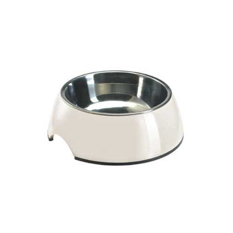 HUNTER Gamelle Melamine Feeding Bowl Blanc 350 ml.