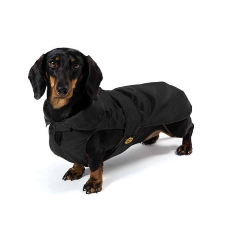 FASHION DOG Waterproof Coat with Black Detachable Padding for Dachshund Size 36