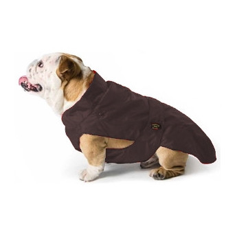 FASHION DOG Waterproof Coat with Detachable Brown Padding for Bulldog Size 51