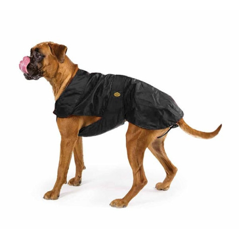 FASHION DOG Waterproof Coat with Black Detachable Padding for Boxer Size 65