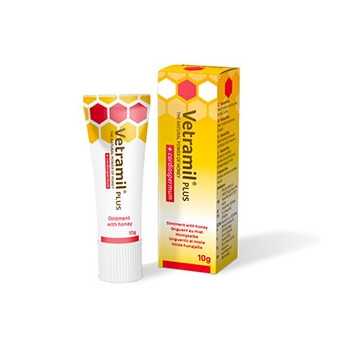 BFACTORY Vetramil Plus Unguento al Miele, Oli Essenziali ed Estratto di Cardiospermum 10 gr. - 