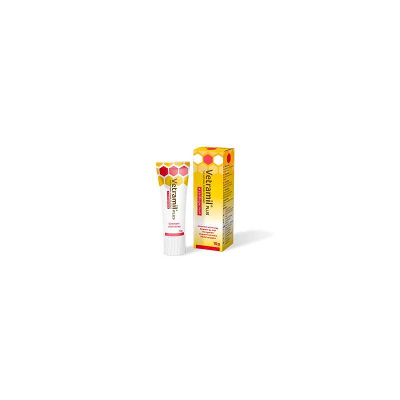 BFACTORY Vetramil Plus Unguento al Miele, Oli Essenziali ed Estratto di Cardiospermum 10 g. BFACTORY Vetramil Plus Unguento al Miele, Oli Essenziali ed Estratto di Cardiospermum 10 g.