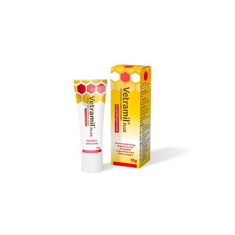 BFACTORY Vetramil Plus Unguento al Miele, Oli Essenziali ed Estratto di Cardiospermum 10 gr. - 