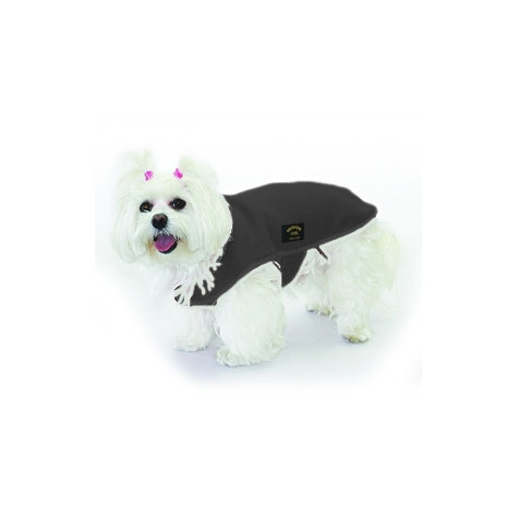 FASHION DOG Black Fleece Coat Size 30