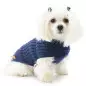 FASHION DOG Maglione in Lana Merinos e Acrilico Blu Taglia 24