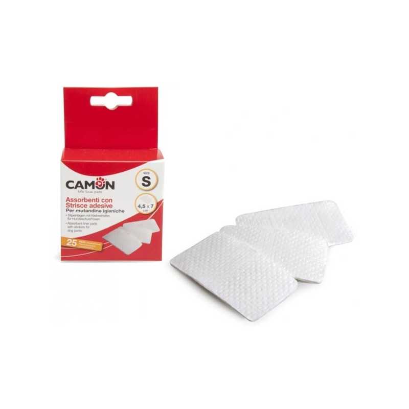 CAMON Assorbenti avec Strisce Adesive Taille S / 7x5 cm. CAMON Assorbenti avec Strisce Adesive Taille S / 7x5 cm.