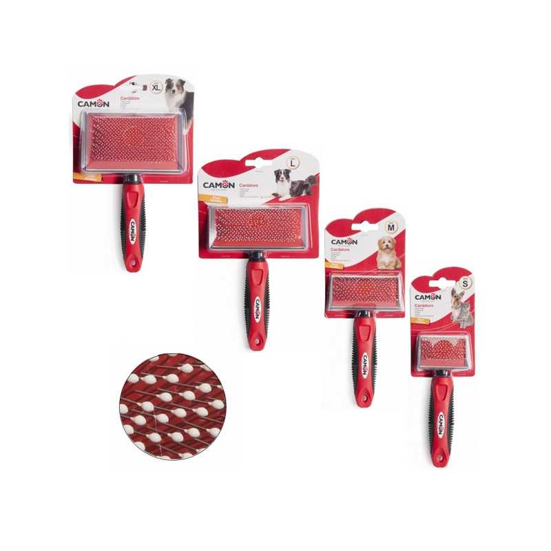 CAMON Cardatore avec Denti in Acciaio et Punte Arrotondate 85x45 mm. CAMON Cardatore avec Denti in Acciaio et Punte Arrotondate 85x45 mm.