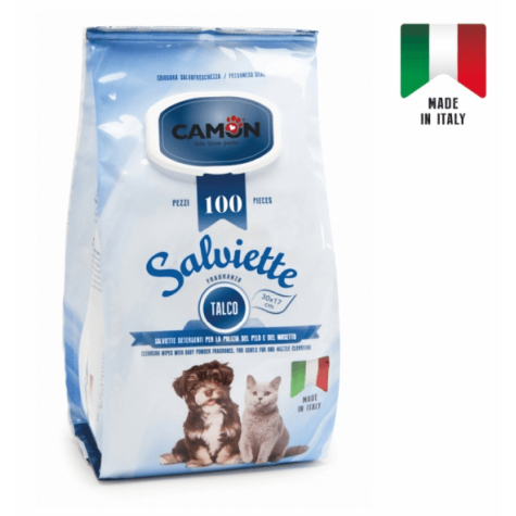 CAMON lingettes al talc Maxi formato 80 pièces