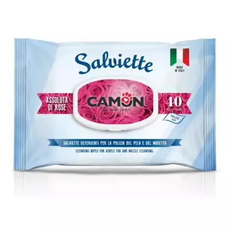 CAMON Salviette Detergenti alla Fragranza Assoluta di Rose - 