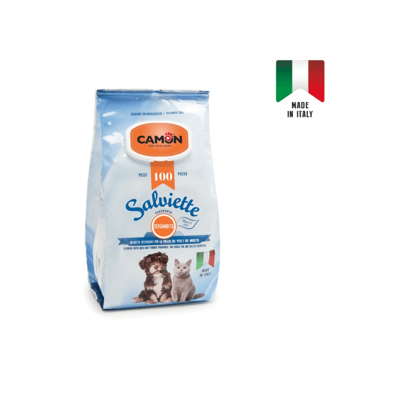 CAMON lingettes al Bergamotto Maxi formato 100 pièces
