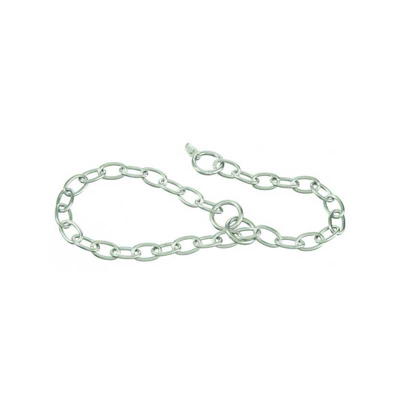 CAMON Collier a strangolo avec maglia ovale in acciaio D087