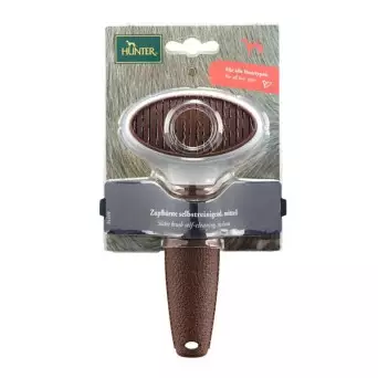 HUNTER Large self-cleaning carder 18 cm.